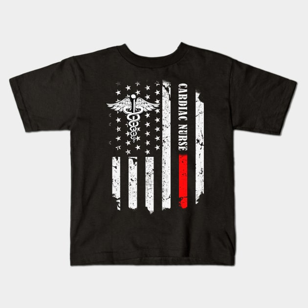 Cardiac Nurse Flag American Vintage Nurse Kids T Shirt TeePublic
